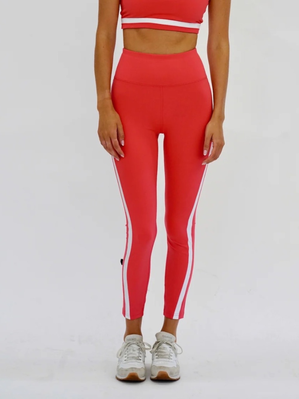Seaav Sculpt Colorblock Leggings in Coral | Size Medium
